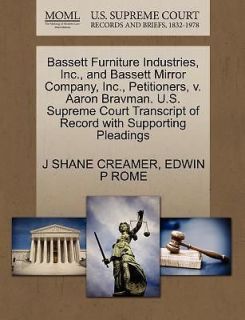 Bassett Furniture Industries, Inc., and Bassett Mirror Company, Inc