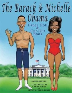 Michelle Obama Paper Doll Cut Out Book  John Boswell NEW PB BAZ