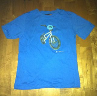 Ben Sherman BOYS ~Bike Bicycle ~Blue Shirt Tee~ 8? 9 10 years