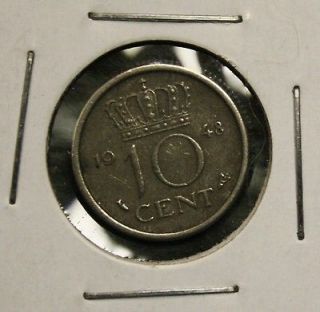 Netherlands Nederland 10 ten cent coin WWII 1941 