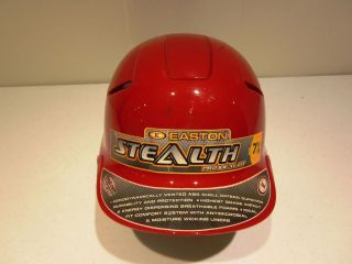 EASTON STEALTH GRIP BATTING HELMET RED (Baseball/Soft ball)