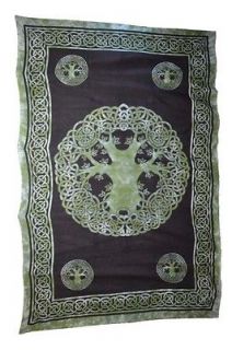 TREE OF LIFE CLOTH THROW Wicca Witch Pagan Goth Punk Altar Bed Spread