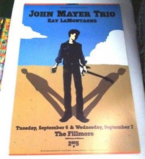 JOHN MAYER TRIO Concert Poster   Fillmore SF – Sept 6&7, 2005 BGP