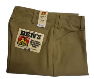 Ben Davis Original Classic 50 / 50 Blend Mens Twill Pants   KHAKI (695