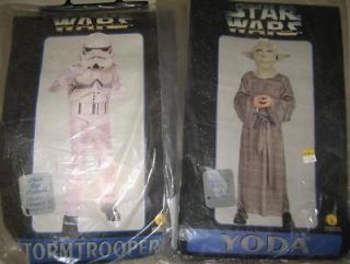 Halloween Lot of 2 Star War Costumes and 1 Accessory Yoda, Storm