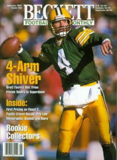 1997 Beckett Football Magazine: Brett Favre   Packers