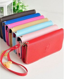 leather handbag purse wallet Case Pouch Cell Phone for Apple iphone 5