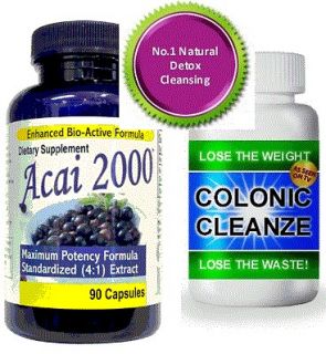 Premium 2000mg ACAI Berry + Detox COLON CLEANSE weight loss Slimming
