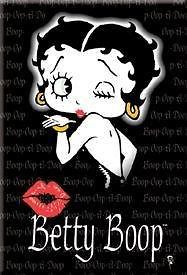 Betty Boop Black Refrigerator Magnet Fridge New