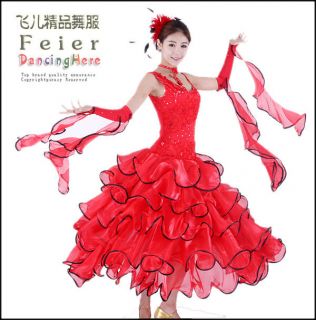 NEW Flamenco Latin Ballroom Dance Dress performance dress #S8002