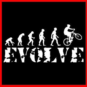 BIKER EVOLVE (Evolution Bike BMX Bicycle Parts Biking Wheel) T SHIRT