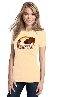 ANOTHER BEAUTIFUL DAY IN BILLINGS, MT Retro Adult Ladies T shirt