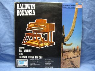 Theater Organ Hal Vincent Baldwin Bonanza Pro 200 Ad Rhythm UK Import