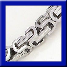 COOL SHINY BOX CHAIN Stainless Steel Link Bracelet 9