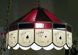 Aces Poker Glass Card Table Light Texas Hold Em