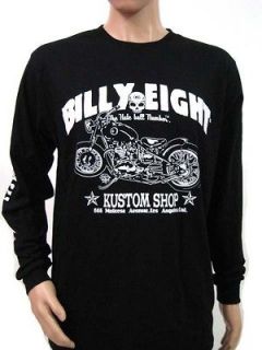 BILLY EIGHT LONG SLEEVE VINTAGE SHIRT MOTORCYLCE WEST COAST CHOPPERS