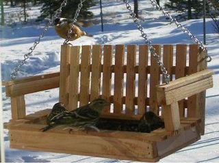 SWING TYPE BIRD FEEDER MADE from CEDAR, HAND MADE Make Great Gifts for