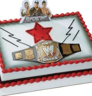 WWE WRESTLING JOHN CENA KIDS BIRTHDAY CAKE DECORATION TOPPER NEW