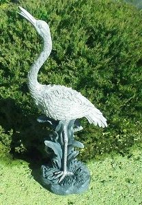 Spitter/Spoute r fountain/pon d/water garden/bird statue/accent/ blue