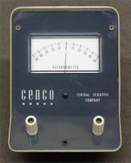 Vintage Cenco Central Scientific Co Galvanometer