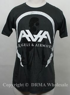 ANGELS AND AIRWAVES Logo Mask Slim Fit T Shirt S M L XL NEW Blink 182