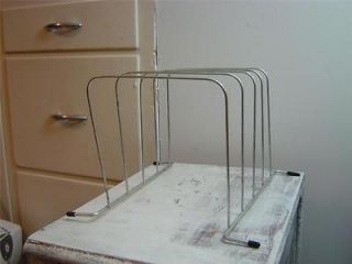 vintage industrial metal file holder rack