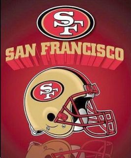 San Francisco 49ers Fleece Throw Blanket 50 x 60 NFL Licensed SF