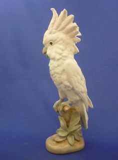 DUX Bohemian Porcelain 16 Tall Cockatoo Bird Figurine Well Marked