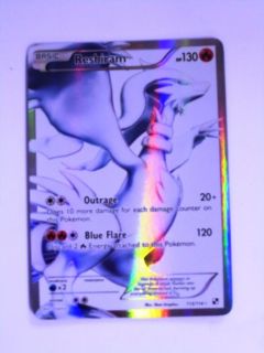 Pokemon TCG   BLACK + WHITE POKEMON (FULL ART HOLO) CARD RESHIRAM