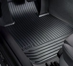 BMW 1 Series Hardtop Black Weather Floor Mat Set Front & Rear 128i