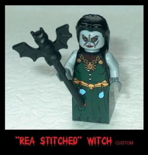 HALLOWEEN Lego MOC Female Zombie Rea Stitched  Witch Gray NEW custom