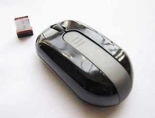 Mini Small 2.4G USB Wireless Laptop Optical Mouse Mice Black 10M For