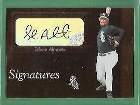 2003 Leaf Clubhouse Signatures Bronze #1 Edwin Almonte Chicago White