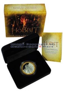 Hobbit  Lord of the Rings Bilbo 2012 New Zealand 1 Oz Silver Proof