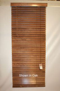 Oak Wood Window Blinds   