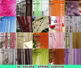 20 Color Fringe Door Window Panel Room Divider String Curtain Strip