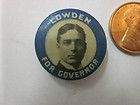Frank Lowden for Governor of IL celluloid pinback campaign button 1917