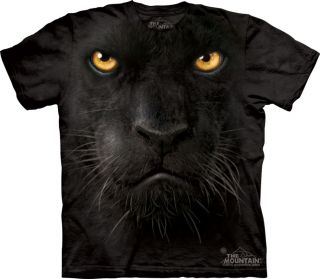 New Black Panther Face T Shirt T Animal The Mountain 100% Cotton