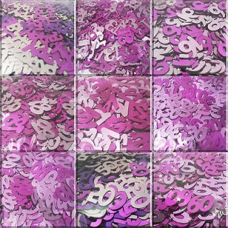 PINK GLITZ SHIMMER TABLE DECORATION CONFETTI   VARIOUS AGES  14g