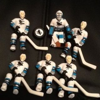 Wayne Gretzky Table Hockey Team Set Puck San Jose Sharks 6 Players