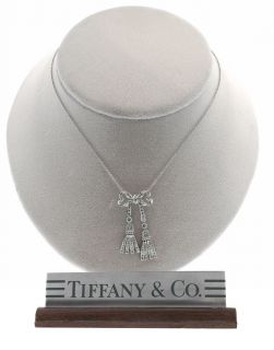 Tiffany & Co Platinum and Diamond Tassel Necklace