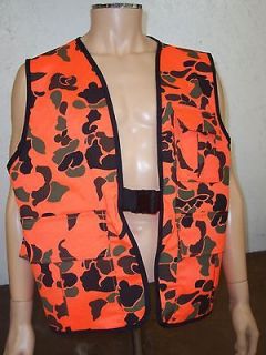 Blaze Orange Woodland Camo Vest Large and XL Available