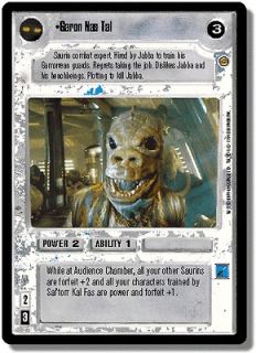 Garon Nas Tal   Star Wars CCG Jabbas Palace NM RARE