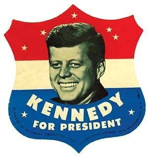 JFK Kennedy For President 1960s style Bumper Sticker