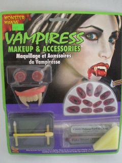 Makeup & Accessories Rubies 19205 fake teeth blood nails Gothic