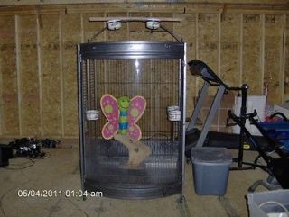 care bow front bird cage  large