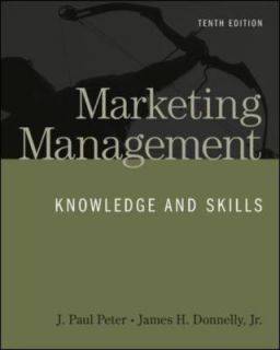 MARKETING MANAGEMENT, J. Paul Peter, Jr, James Donnelly, Good Book