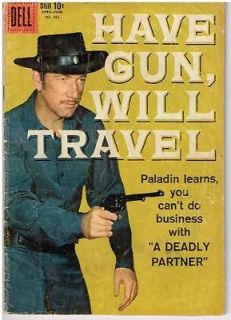 TRAVEL #983 (four color) GD/VG comic~Richard Boone is Gun for Hire