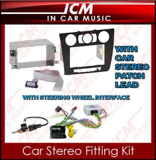 BMW 1 Series Facia + Parking Tone Stalk Adaptor Kenwood Stereo Kit
