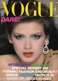 Gia Carangi UK Vogue Cover Apr 1, 1979   huge layout HTF VINTAGE